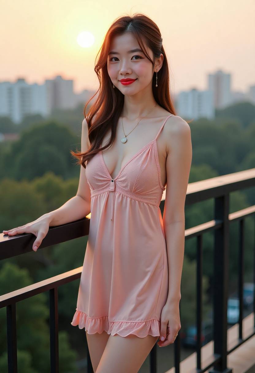 奶杏亚麻试色剧照